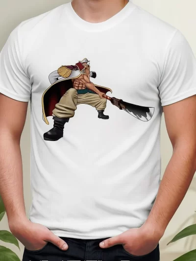 Remera Anime Manga One Piece Barbablanca