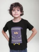 Camiseta Negra Con Manga Corta South Park Para