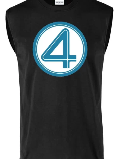 Remera Sin Manga Fantásticos Fantastic Four Logo