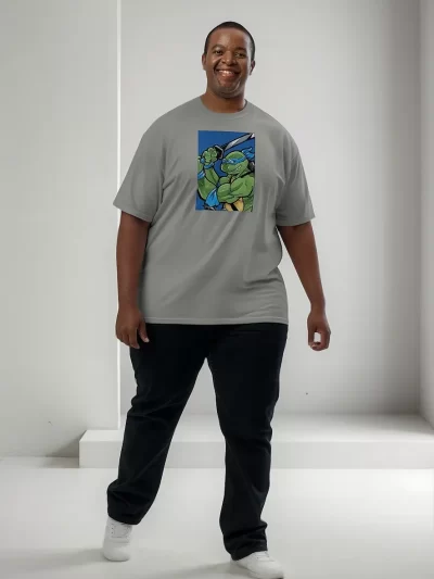 Remera Tortuga Ninja Leonardo Antifaz Azul Espada Tortuguit