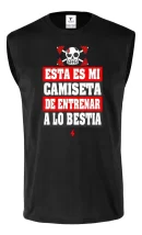 Remera Sin Manga Camiseta Entrenar A Lo Bestia Gym Gimnasio