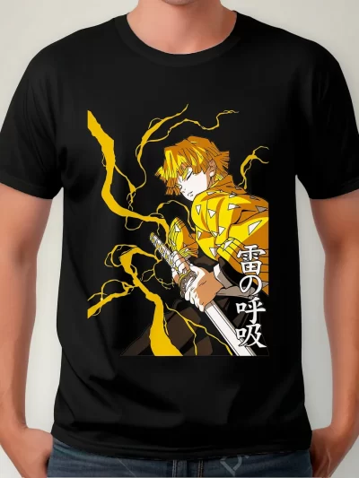 Remera Anime Demon Slayer Zenitsu Agatsuma