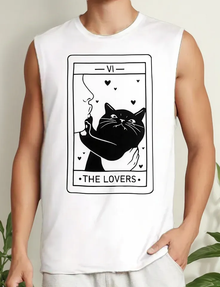 Remera De Gatos Tarot Cards Vi The Lovers