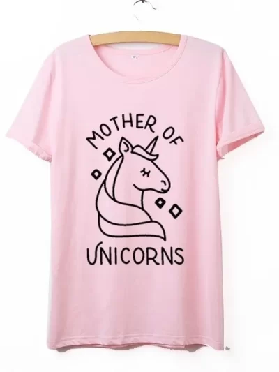 Remera Blusa Madre De Los Unicornios Estrellit