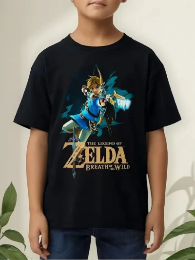 Remera Niño Link Zelda Breath Of The Wild Algodón