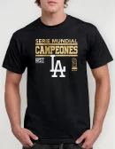 Remera Serie Mundial Campeones Dodgers Angeles Campeon