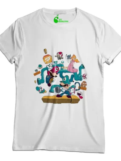 Remera Game Mario Bros By Frijolitos