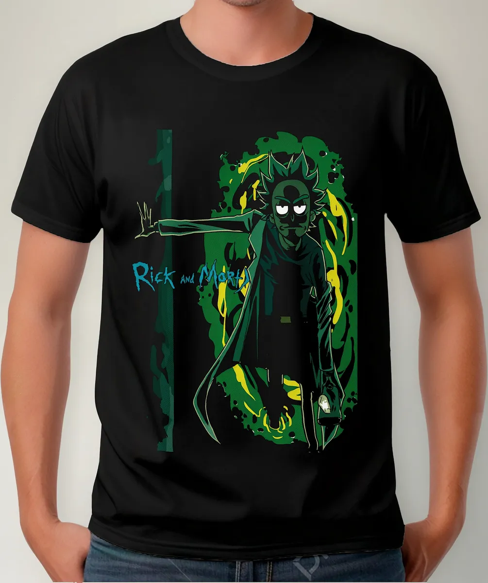 Remera Caricatura Rick Y Morty