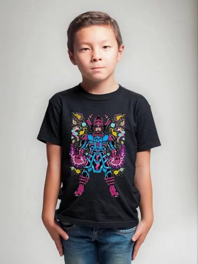 Remera Negra Manga Corta Los Fantasticos Peli Subli Dtf