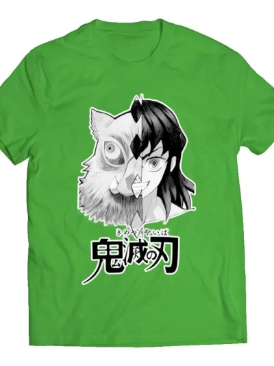 Remera Niño Jabali Inosuke Anime Kimetsu