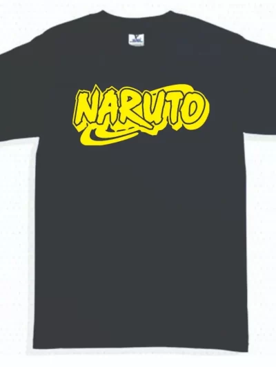 Remera Naruto Anime Logo Letras Hombre Mujer