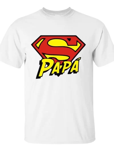 Remera Super Papá Día Del Padre El Mejor Papá Comics