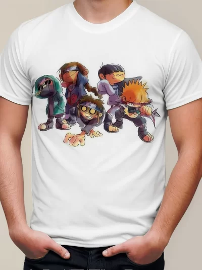 Remera Anime Manga Naruto Knd Los Chicos Del Barrio
