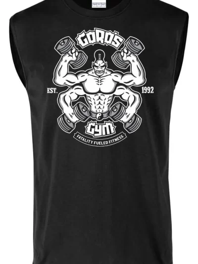 Remera Sin Manga Gym Gimnasio Goro Mortal Kombat Fatality