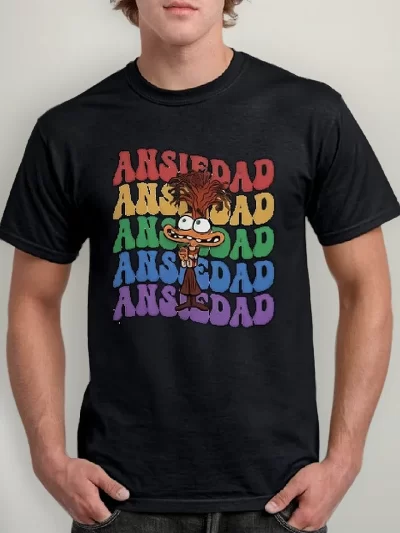 Remera Intensamente Ansiedad Fashion Colores