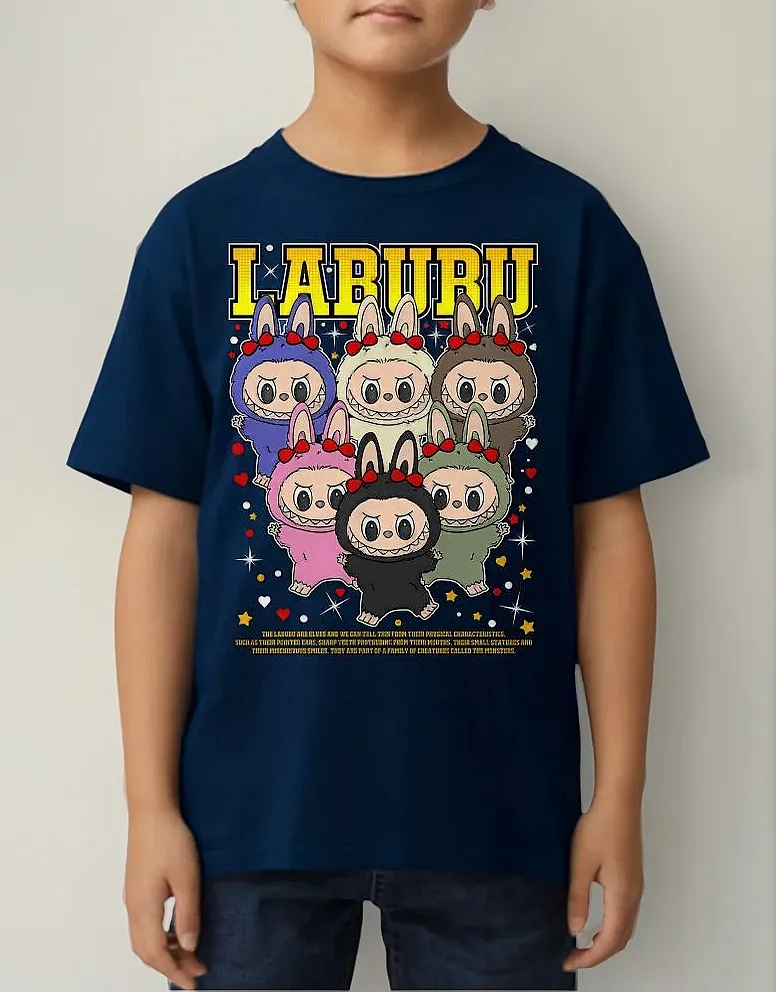 Remera Niño Labubu Algodón Premium
