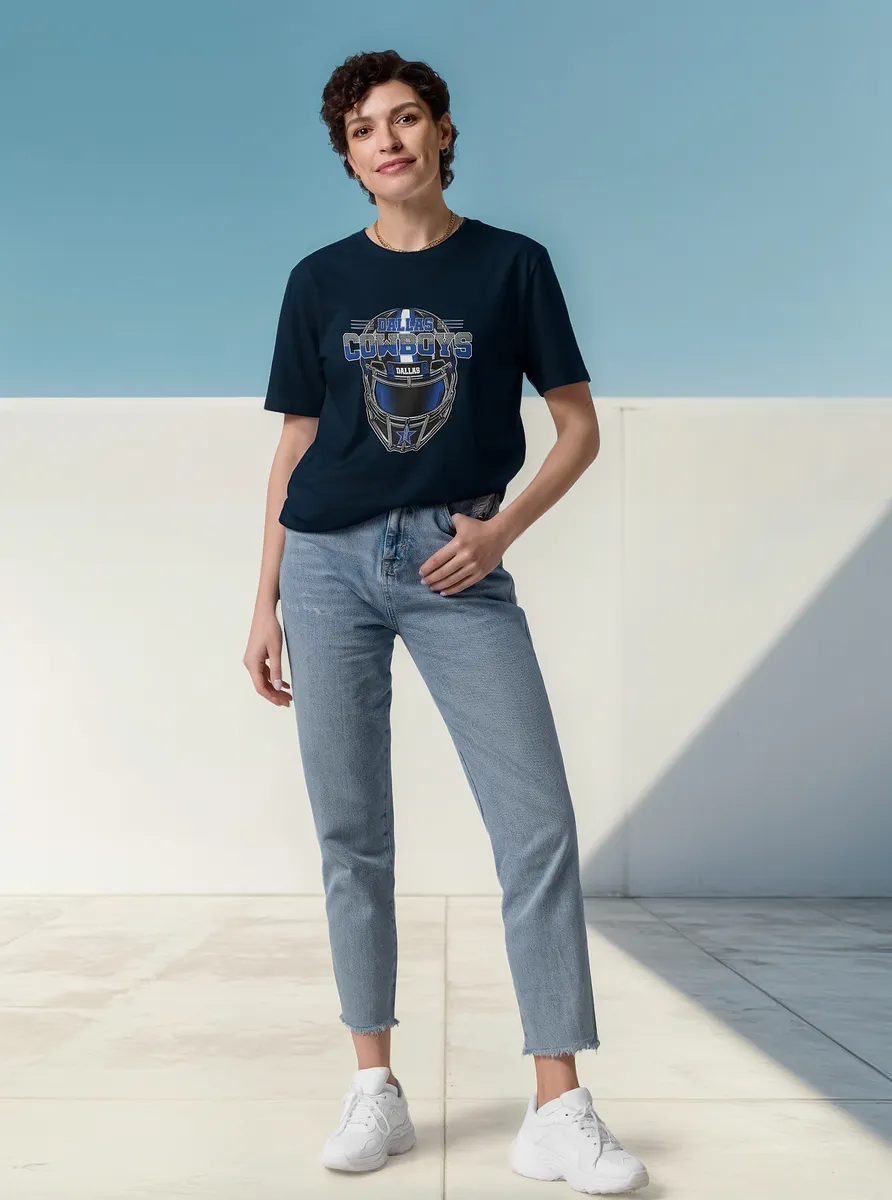 Remera Casco De Los Cowboys Vaqueros De Dalas Futbol Ameri