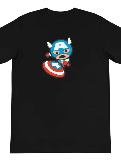 Remera Capitan America Chiquito Chibi Escudo Adulto Niño