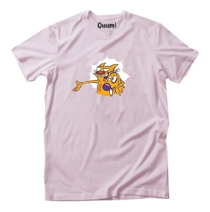 Remera Unisex Cat Dog