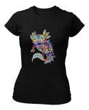 Remera Negra Axolotl Alebrije Dia De Muertos