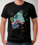 Remera Caricatura Bob Esponja Don Cangrejo