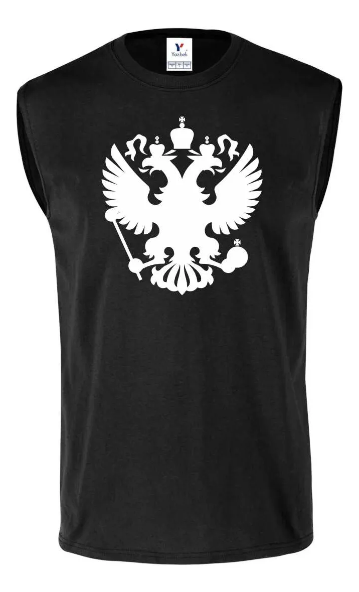 Remera Sin Manga Escudo Rusia Águila