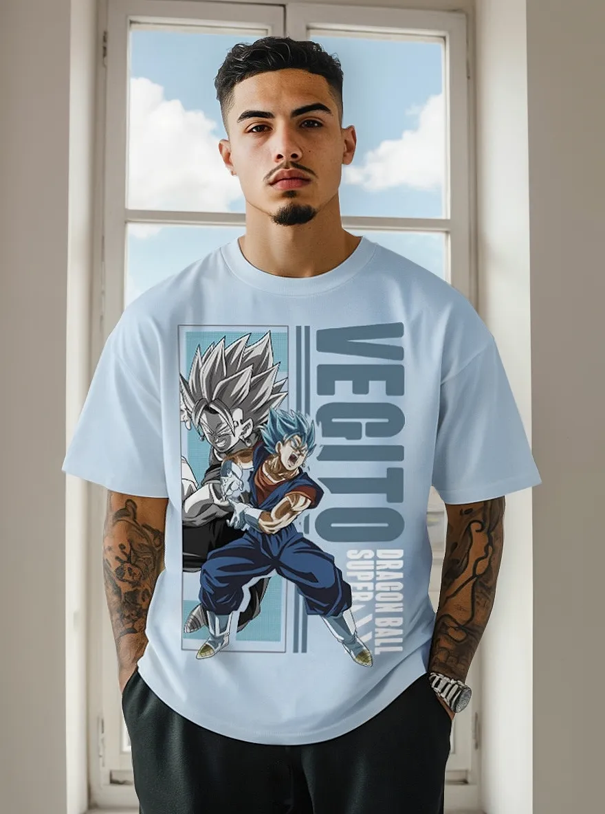 Remera Hombre Vegetto Dragon Ball Oversize Fit