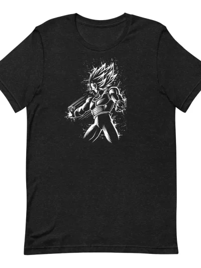 Remera Anime Dragon Ball Z Vegeta Silueta Lanzando Kamehame