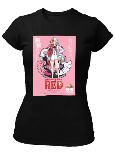 Remera Negra Uta Hija De Shanks One Piece
