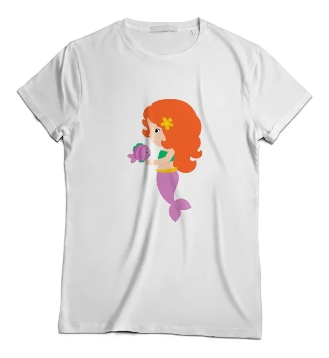 Remera Baby Ariel Sirenita Basica