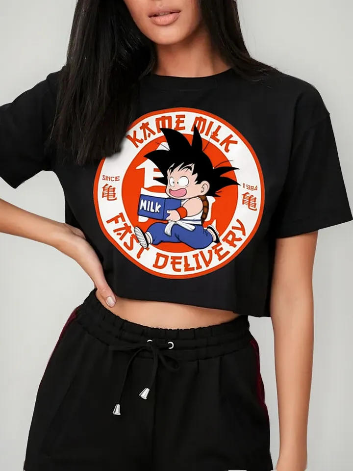 Remera Crop Goku Kame Entregas M1Lk