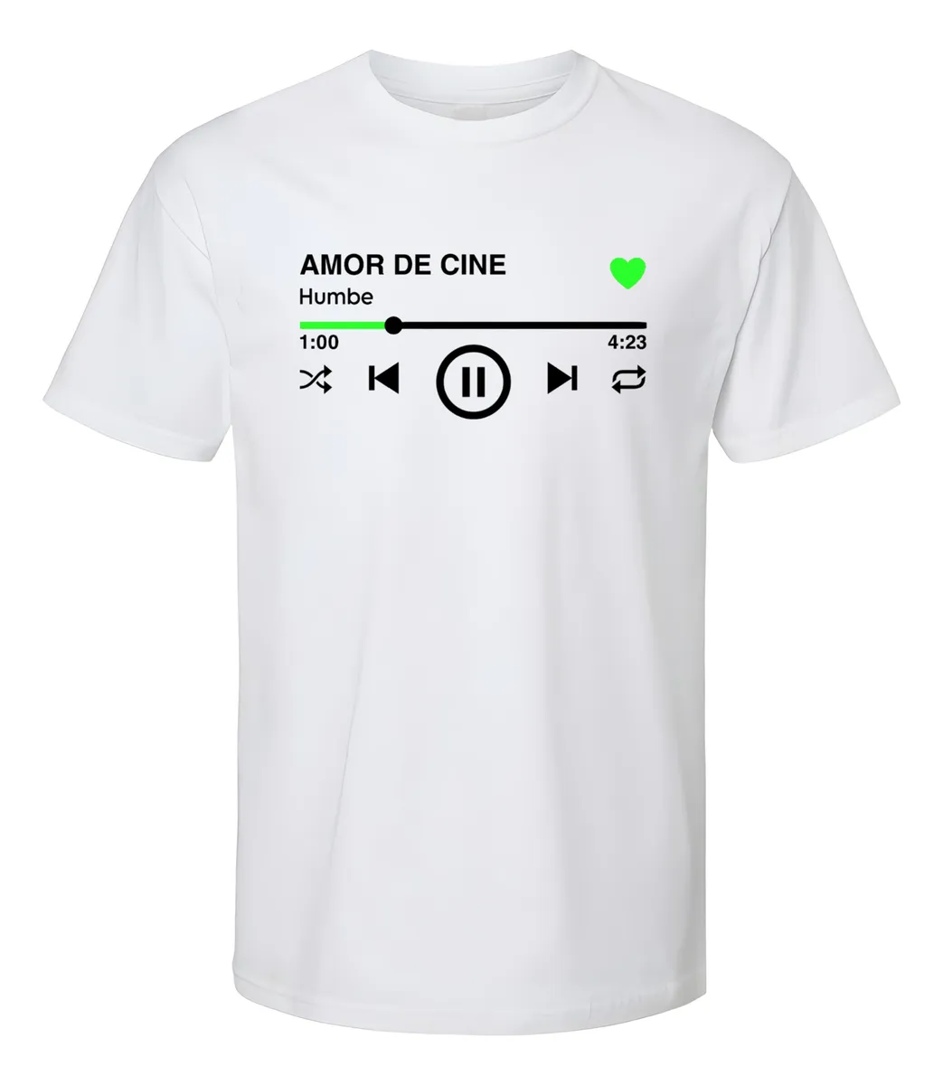 Remera Musical Humbe Amor De Cine