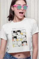 Remera Crop Boku No Hero Todoroki Deku Bakugo