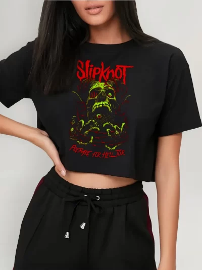 Remera Crop Death Metal Slipknot