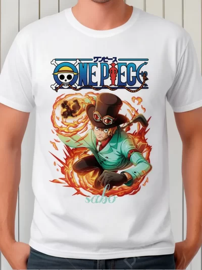 Remera Anime One Piece Sabo