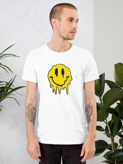 Remera Cara Feliz Derretida Sad Street Happiness