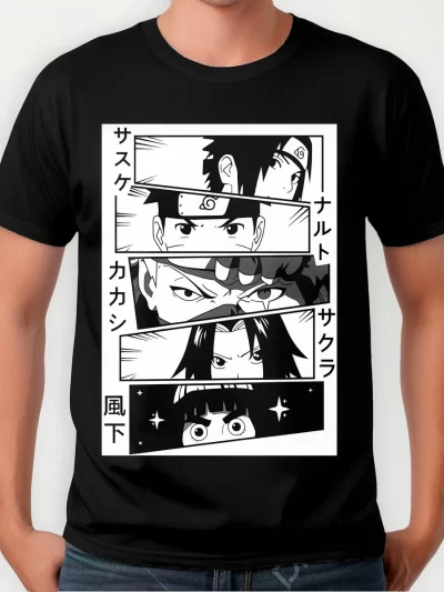 Remera Anime Naruto Sasuke Itachi Rock