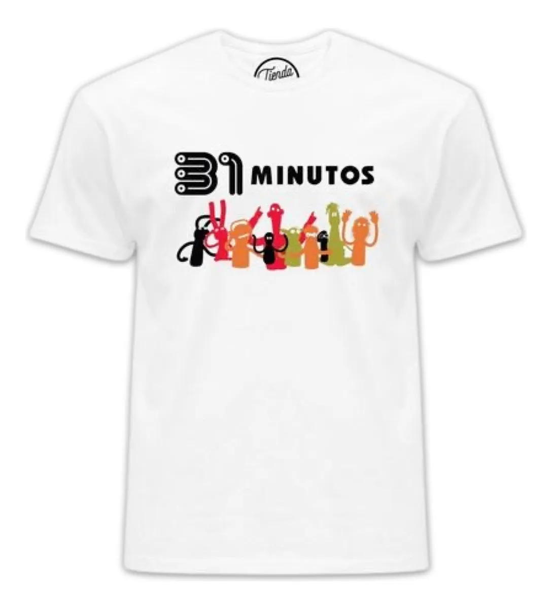 Remera Minutos Personajes Siluetas Aesthetic