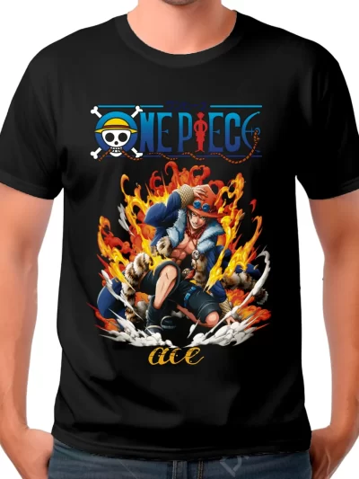 Remera Anime One Piece Ace