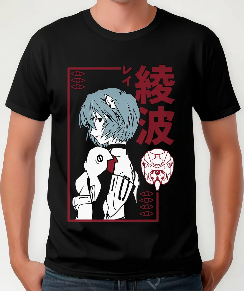 Remera Anime Evangelion Rei Ayanami Waifu