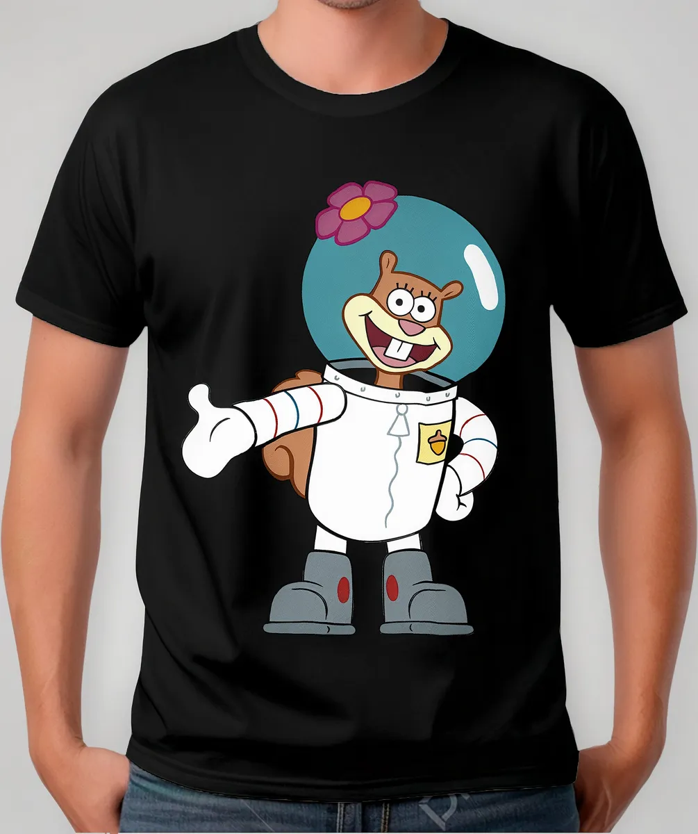 Remera Caricatura Bob Esponja Calamardo Arenita