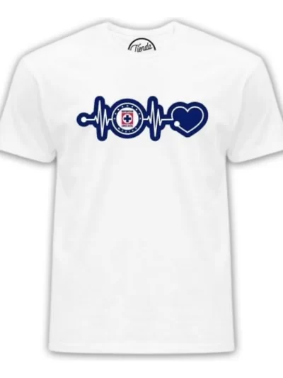 Remera Cruz Azul De Corazon